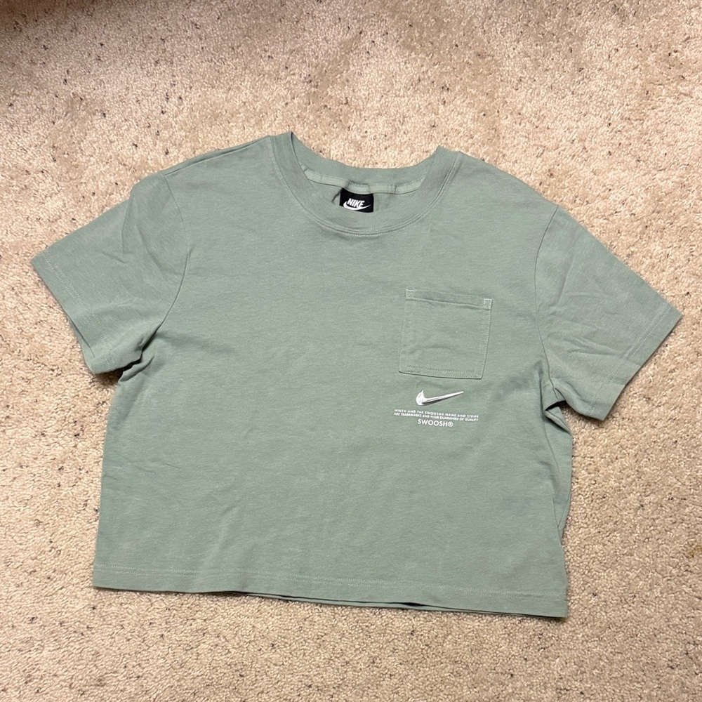 Nike Sage Green Cropped Tee